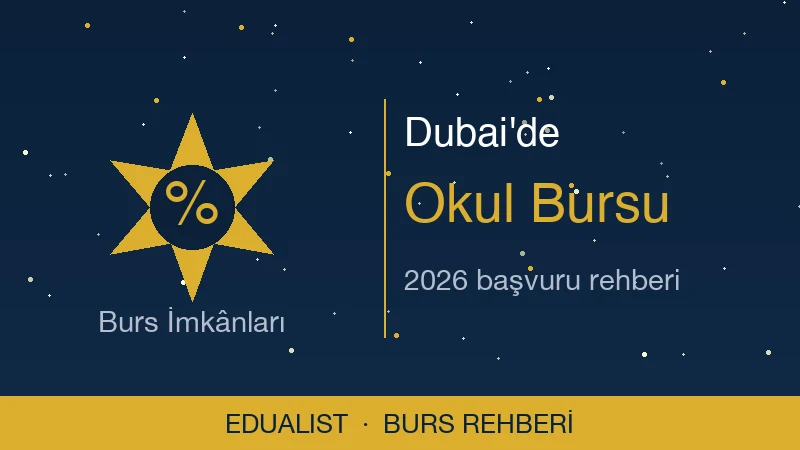 Dubai'de Okul Bursu İmkânları 2026