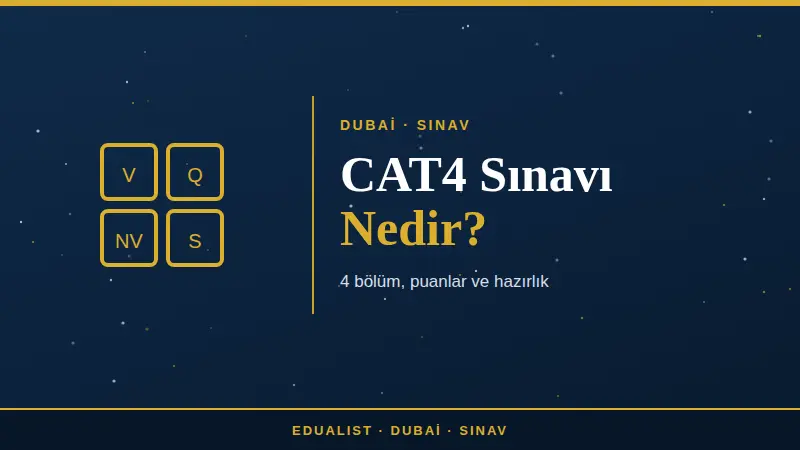CAT4 Test Dubai: What It Is & How to Prepare