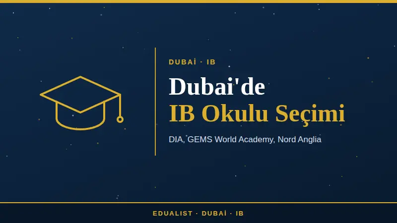 Dubai IB okul seçimi rehberi
