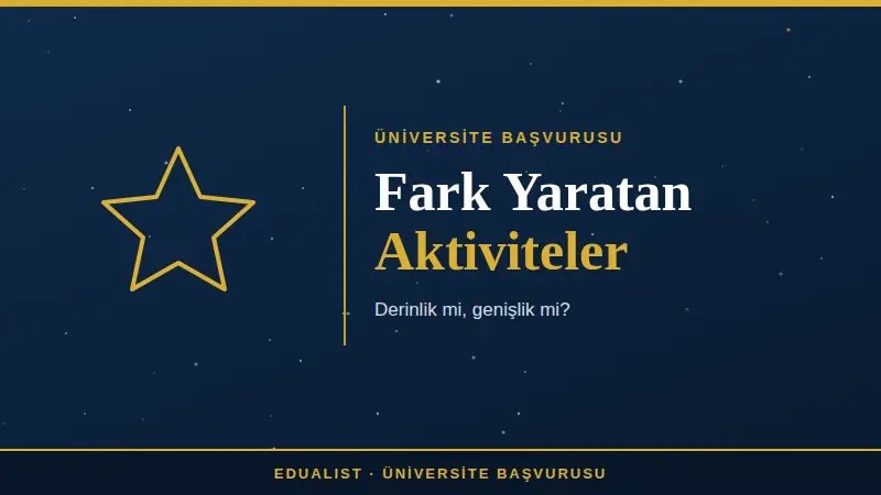 Üniversiteye Fark Yaratan Aktiviteler